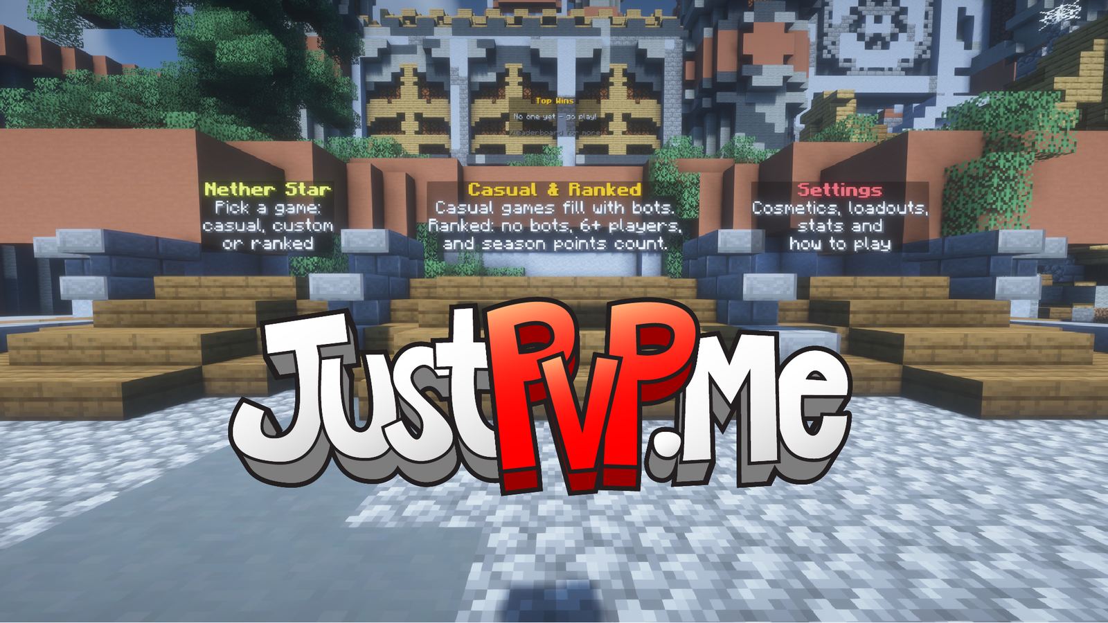 The JustPvP Minecraft Survival Games lobby